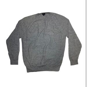 J. Crew Men Grey Long Sleeve Sweater Size Large